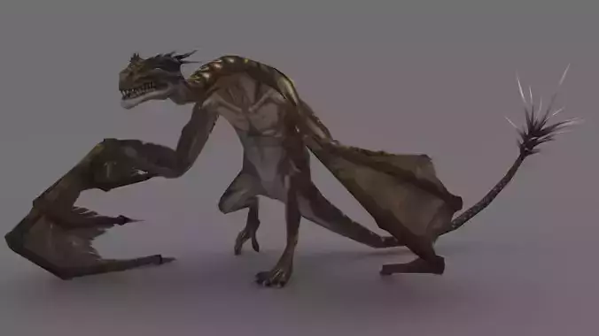 WYVERN GAME READY ANIMATED MODEL