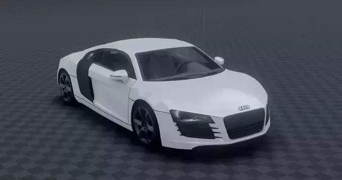 Audi R8 Low-poly 3D model