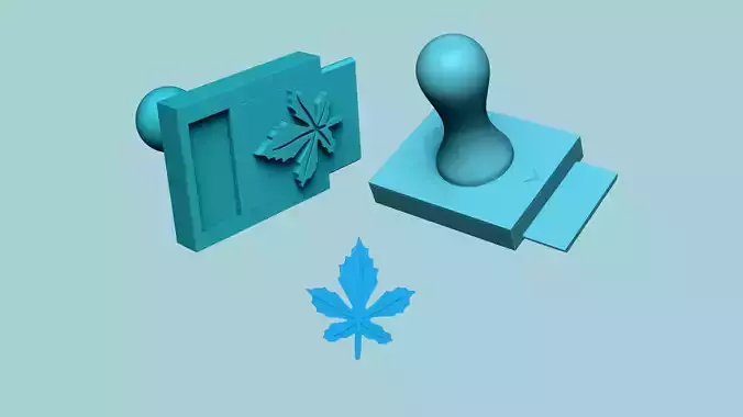 Stamp 66 - Autumn Leaf - Fondant Decoration Maker Toy