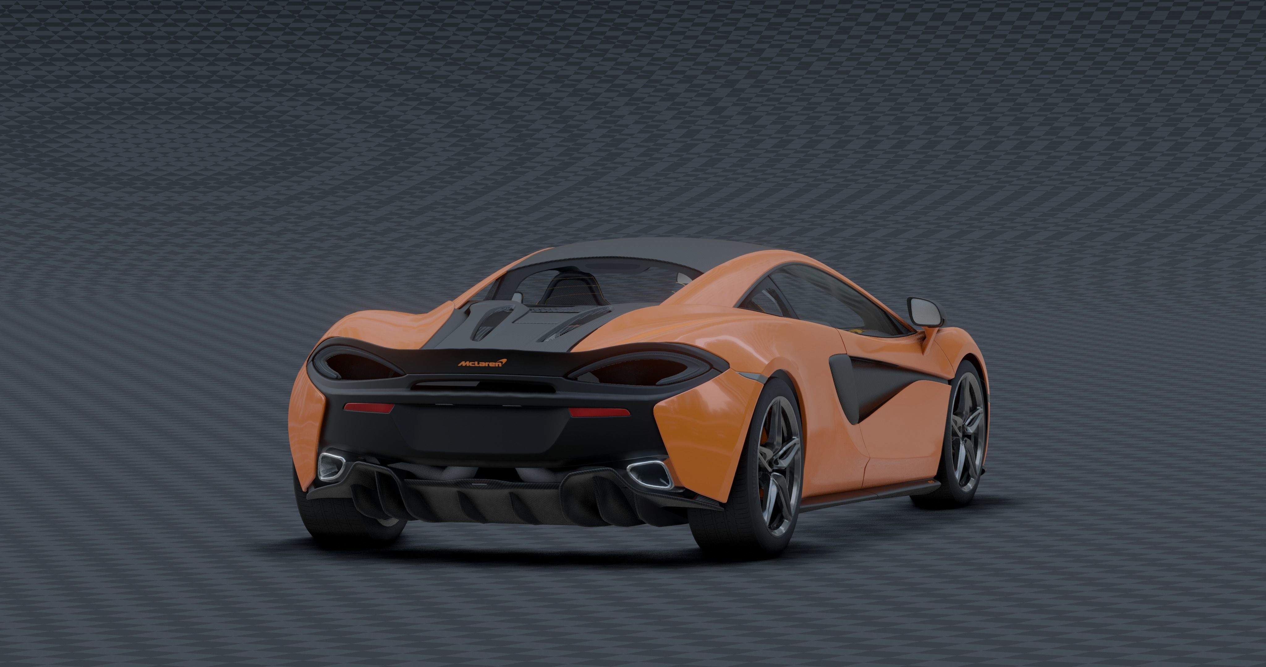 McLaren 570s Low-poly 3D model_14