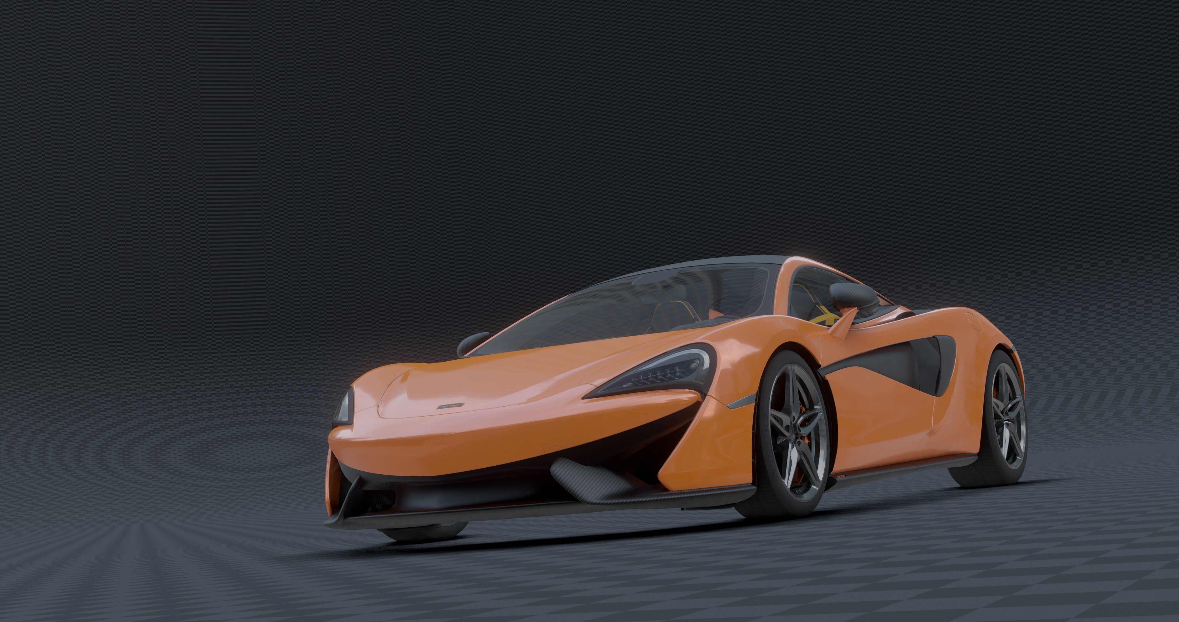 McLaren 570s Low-poly 3D model_20