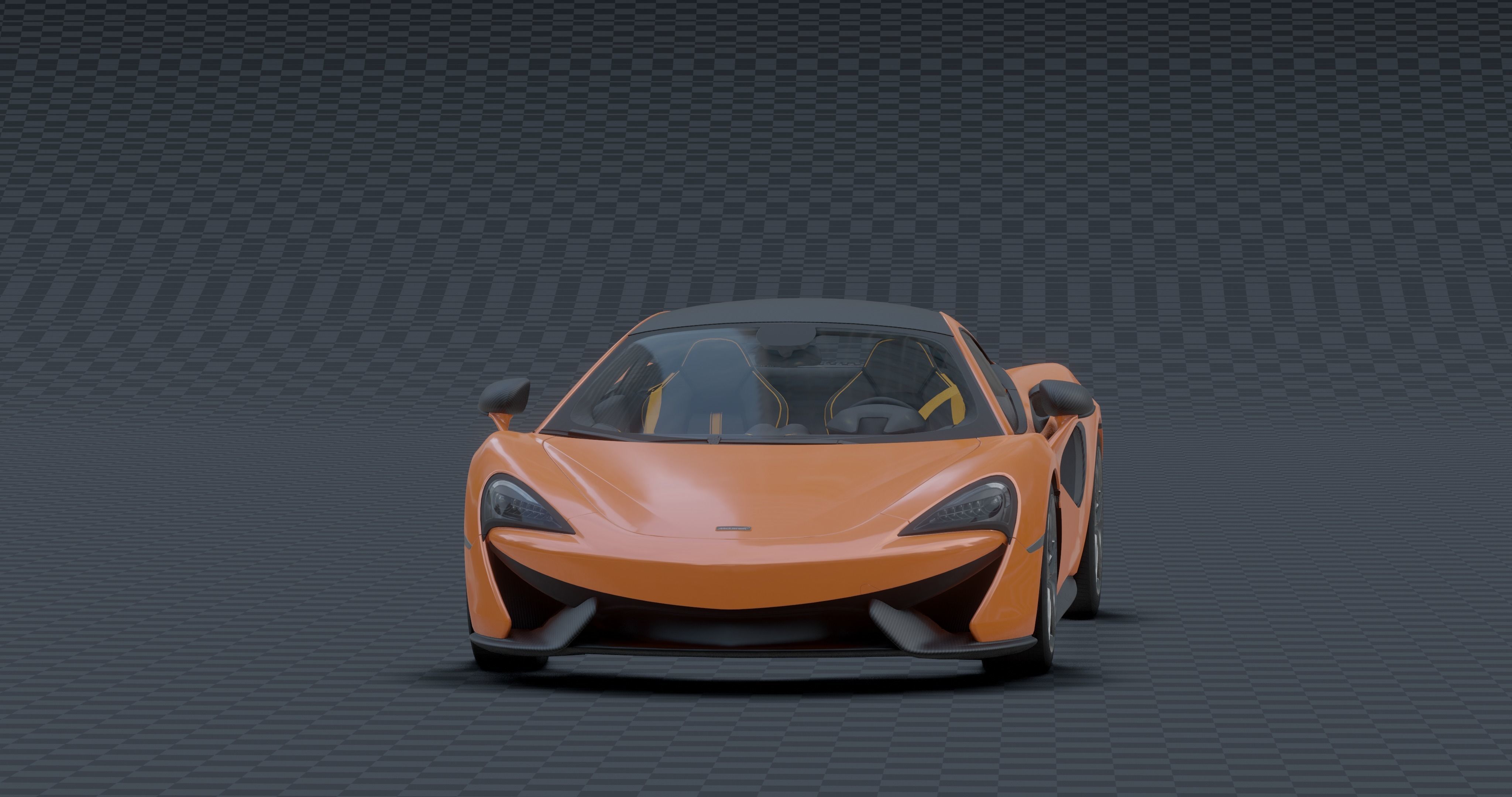 McLaren 570s Low-poly 3D model_19