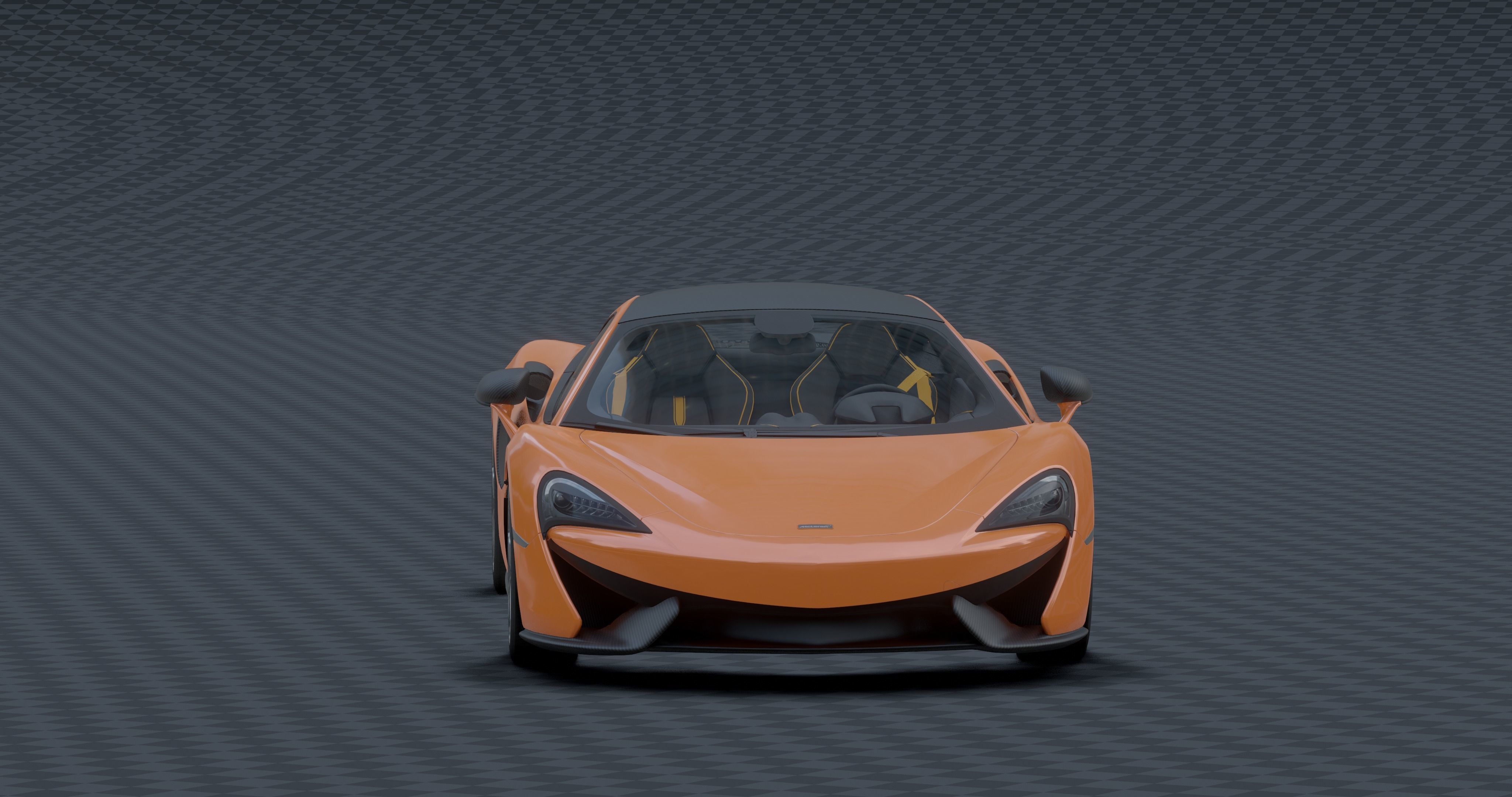 McLaren 570s Low-poly 3D model_5