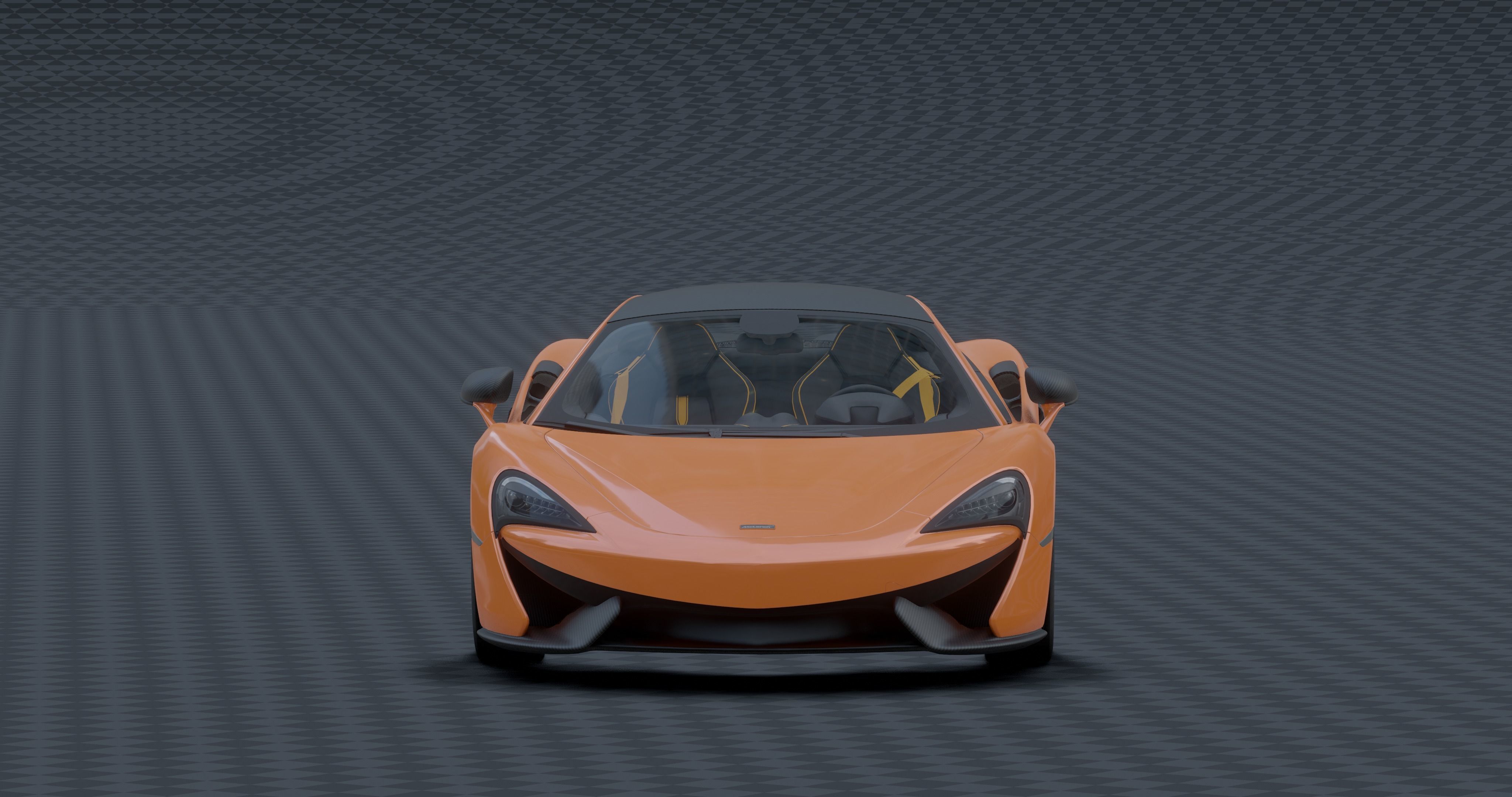 McLaren 570s Low-poly 3D model_4