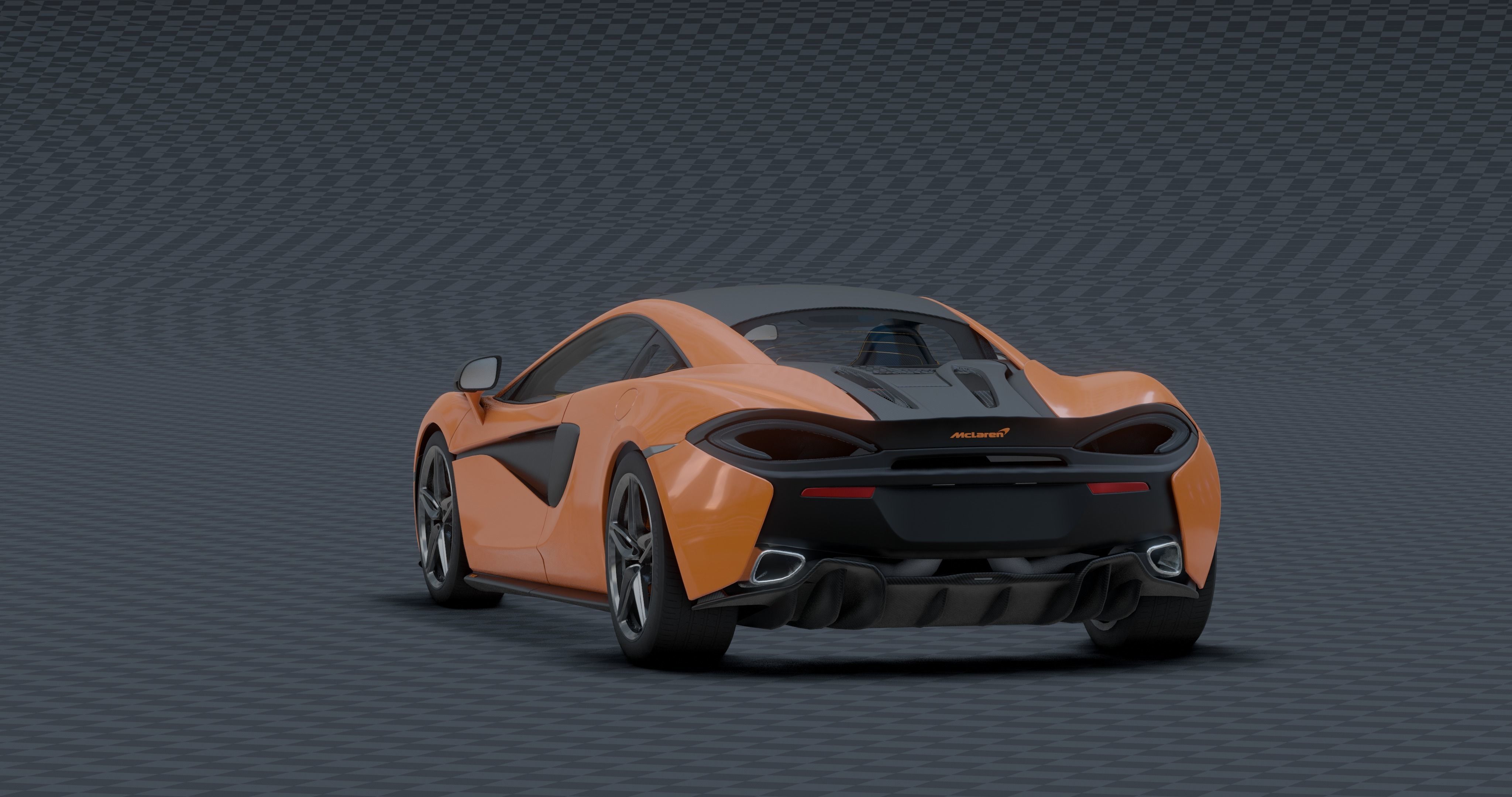 McLaren 570s Low-poly 3D model_15