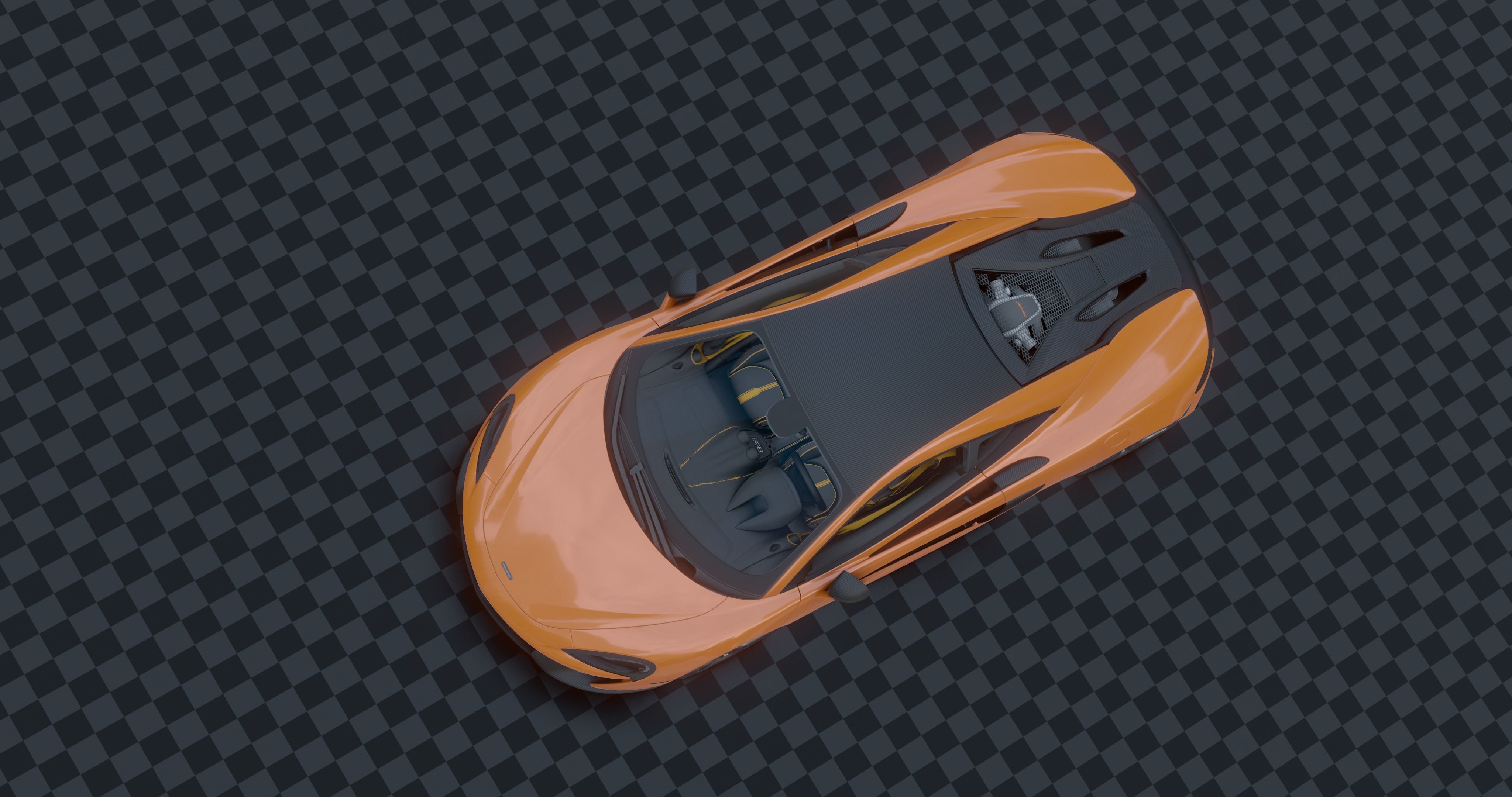 McLaren 570s Low-poly 3D model_21