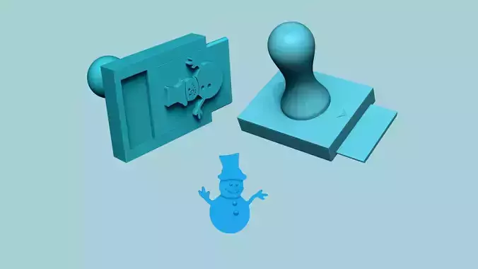 Stamp 68 - Snowman - Fondant Decoration Maker Toy