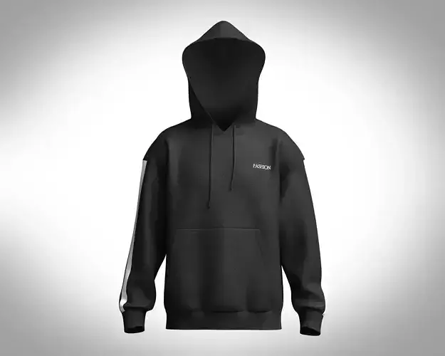 Mens Black Hoodie