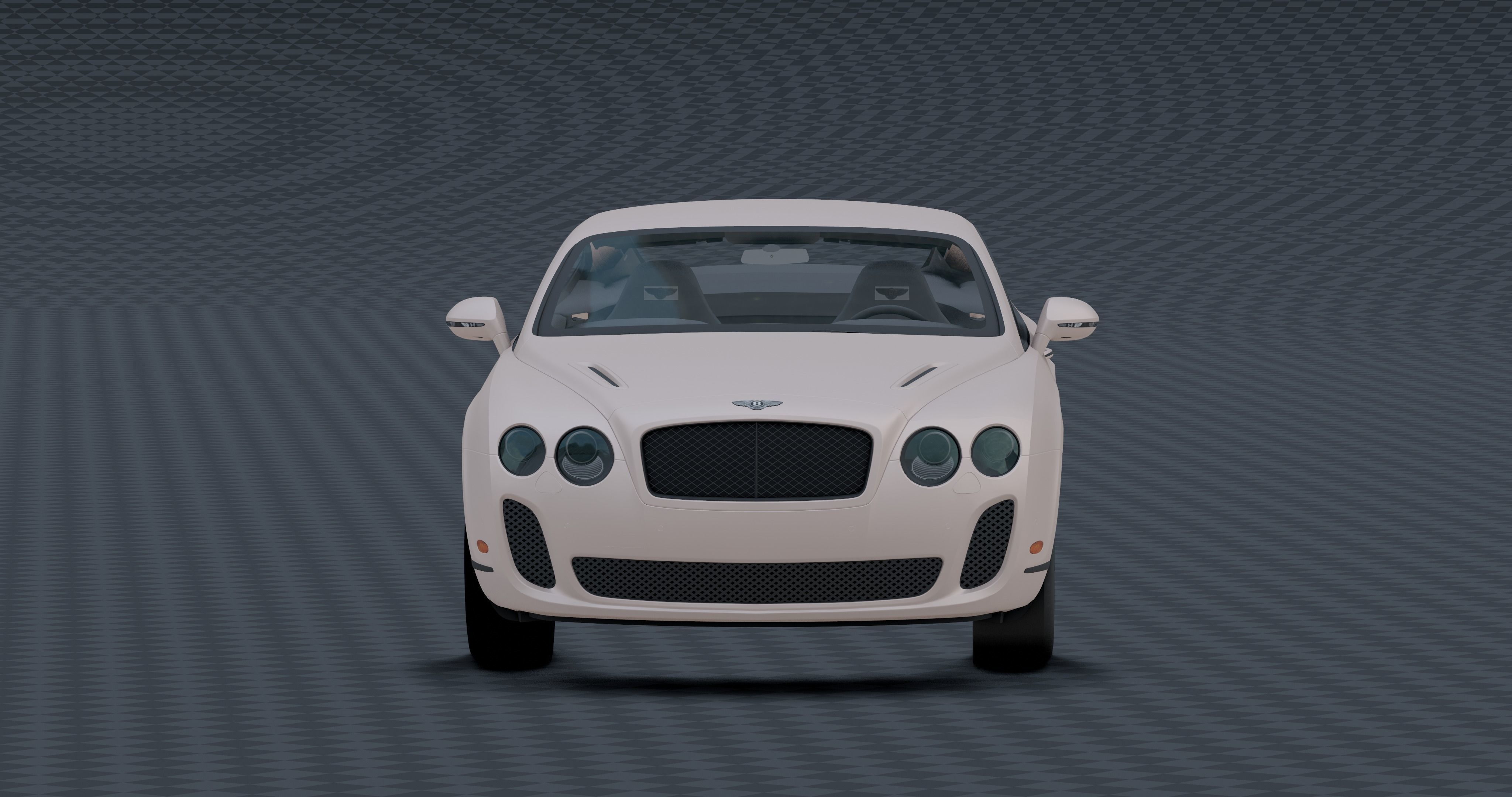 Bentley continental Low-poly 3D model_1