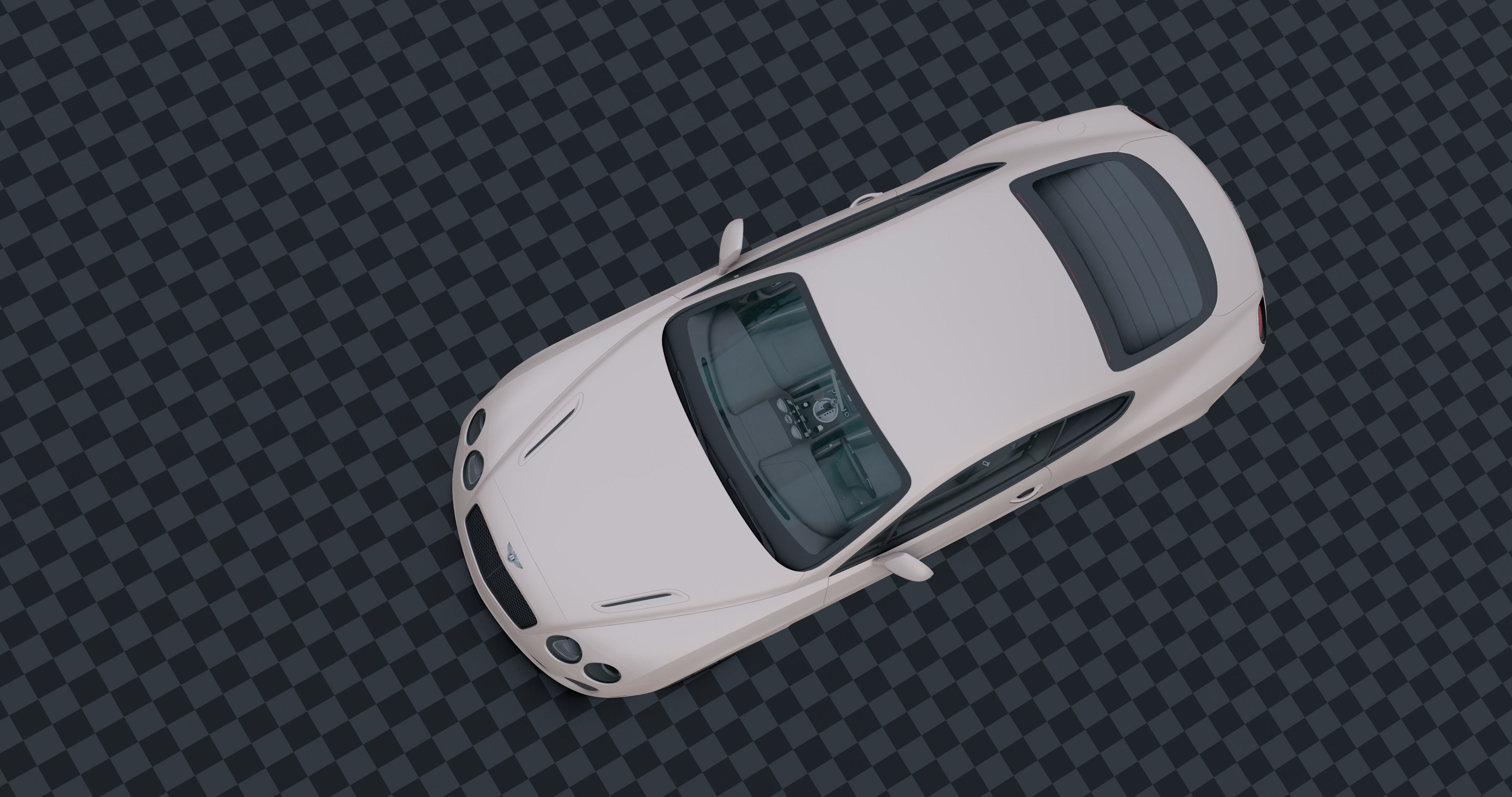 Bentley continental Low-poly 3D model_20