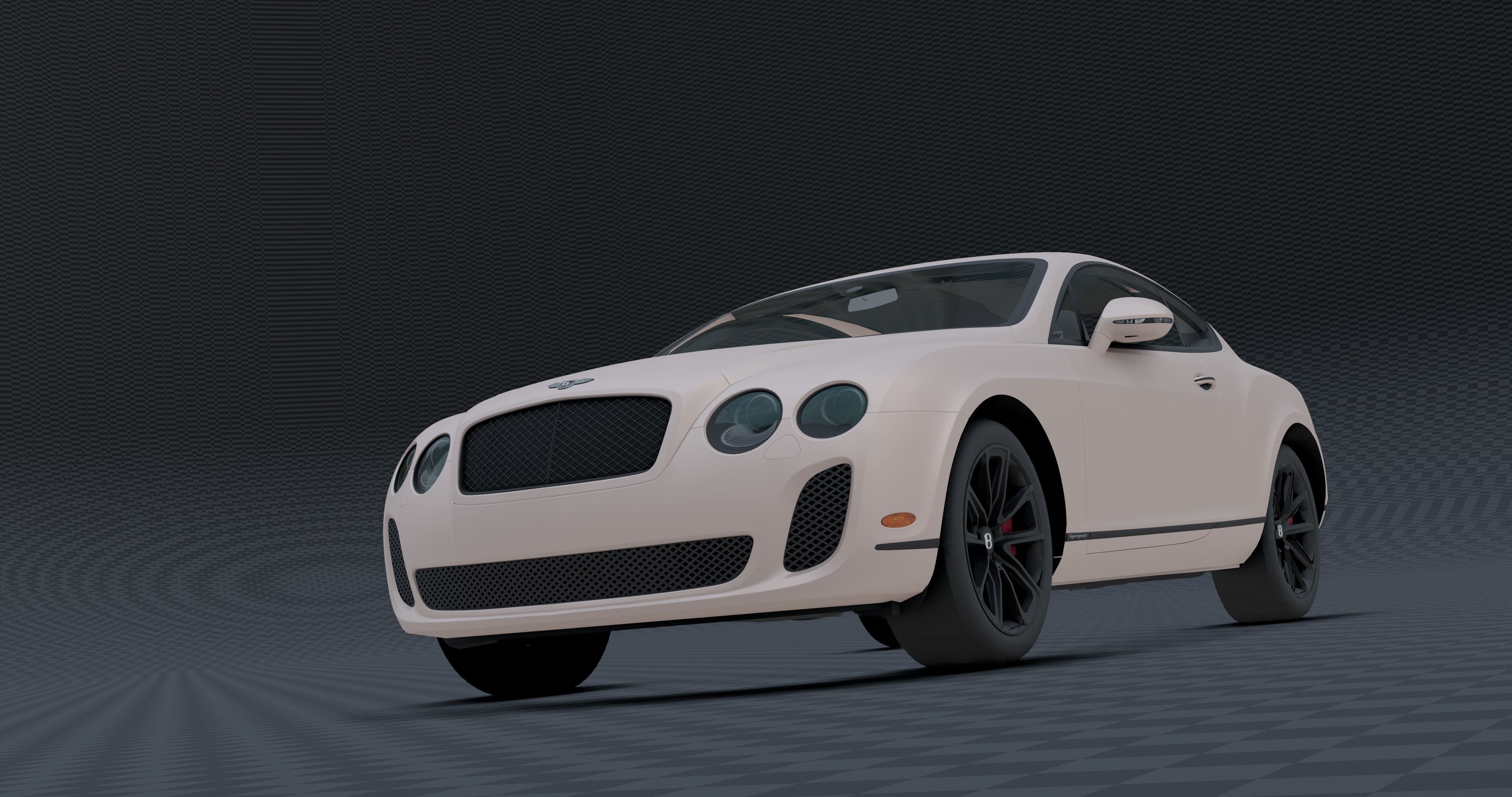 Bentley continental Low-poly 3D model_18