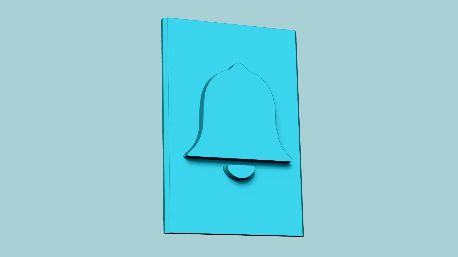 Stamp 74 - Bell - Fondant Decoration Maker Toy 3D print model_1