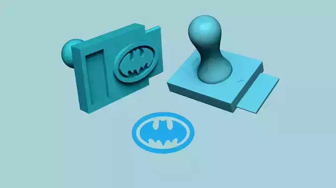 Stamp 77 - Batman - Fondant Decoration Maker Toy 3D print model