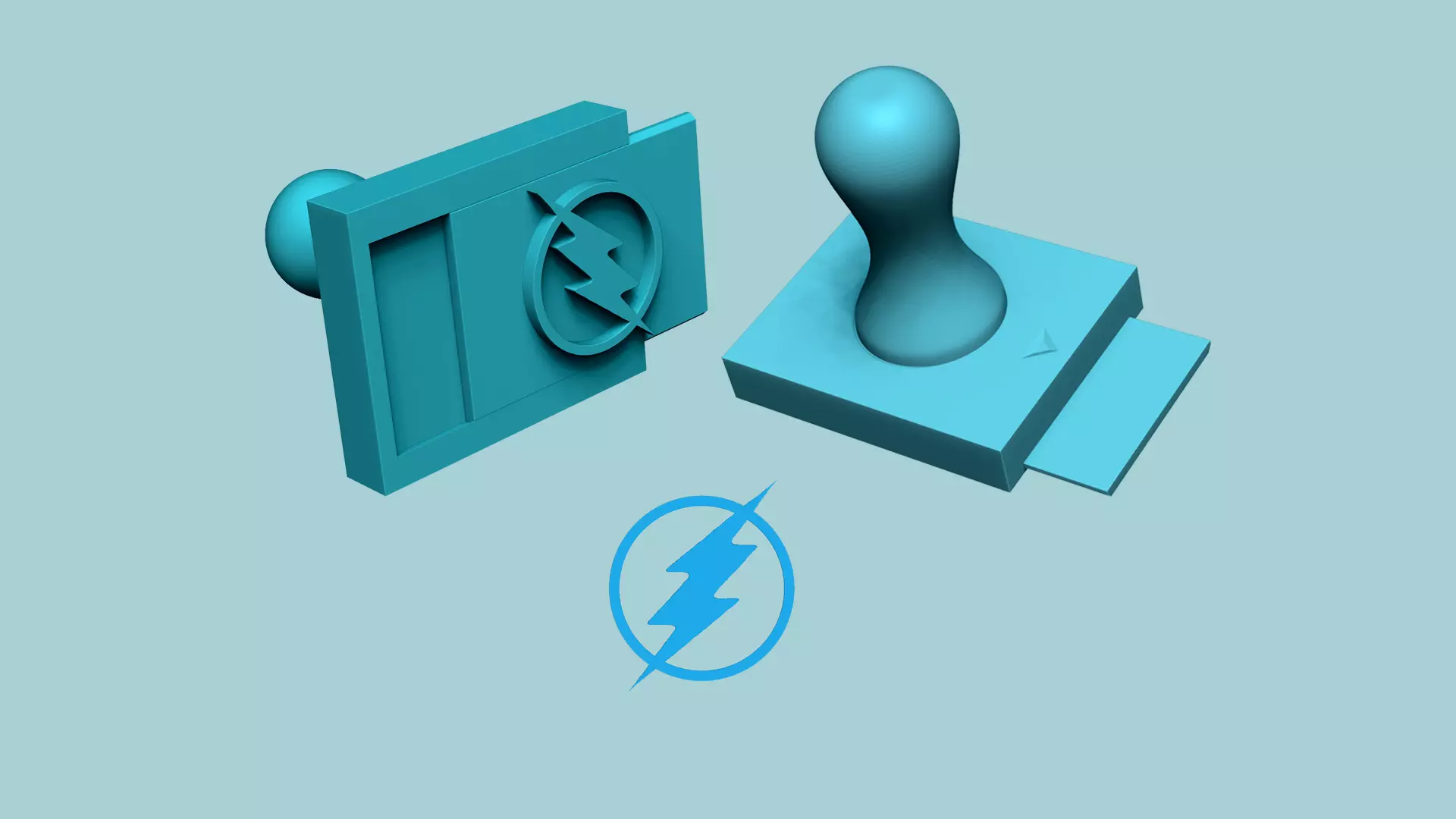 Stamp 78 - Flash - Fondant Decoration Maker Toy 3D print model