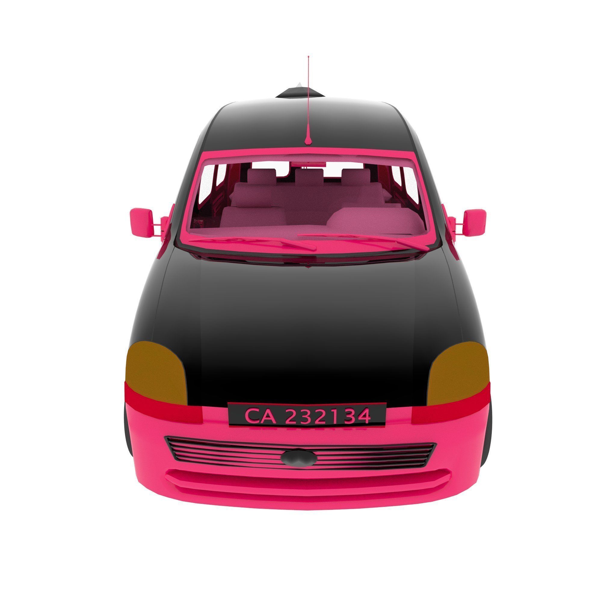 Fantasy Van 3D model_5
