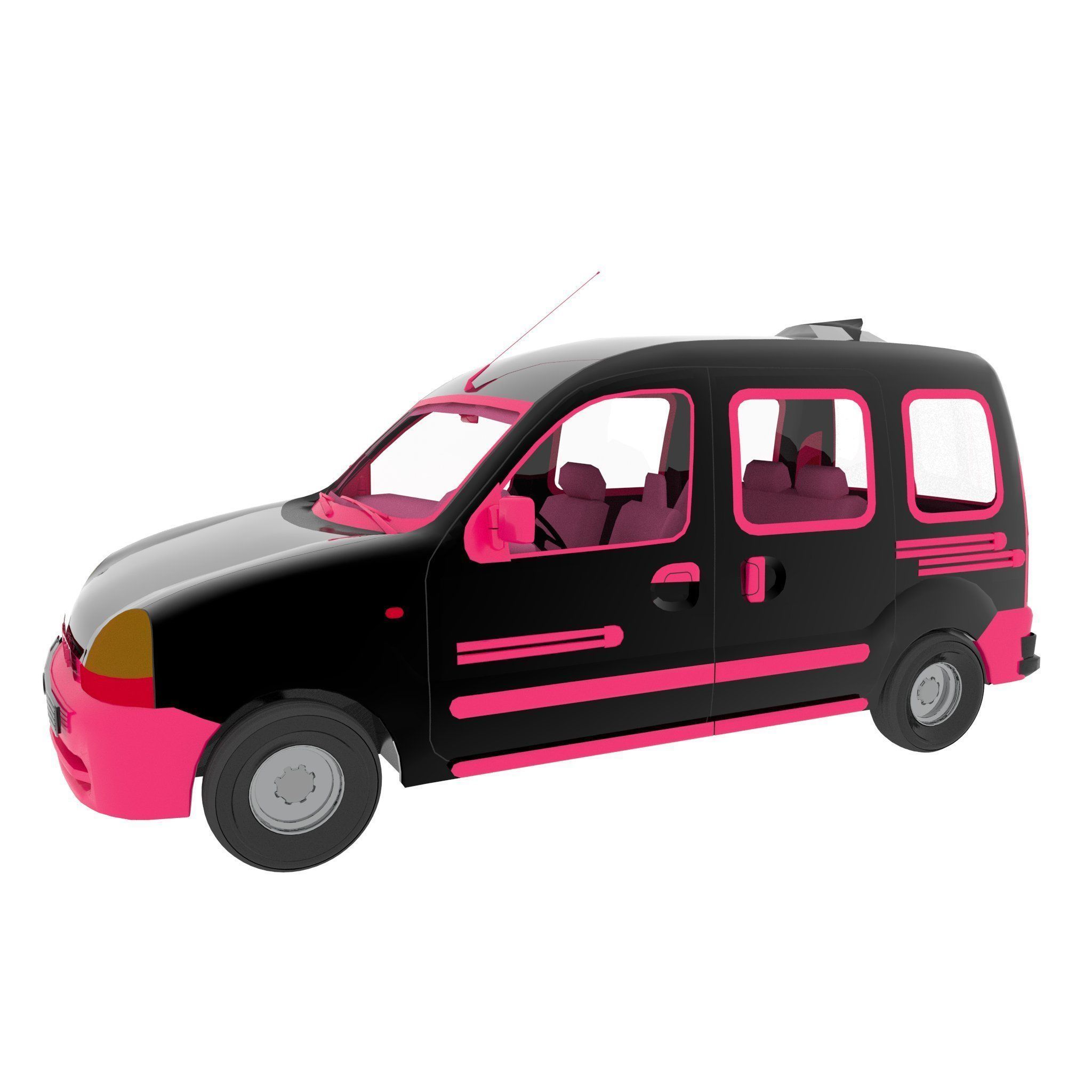 Fantasy Van 3D model_1