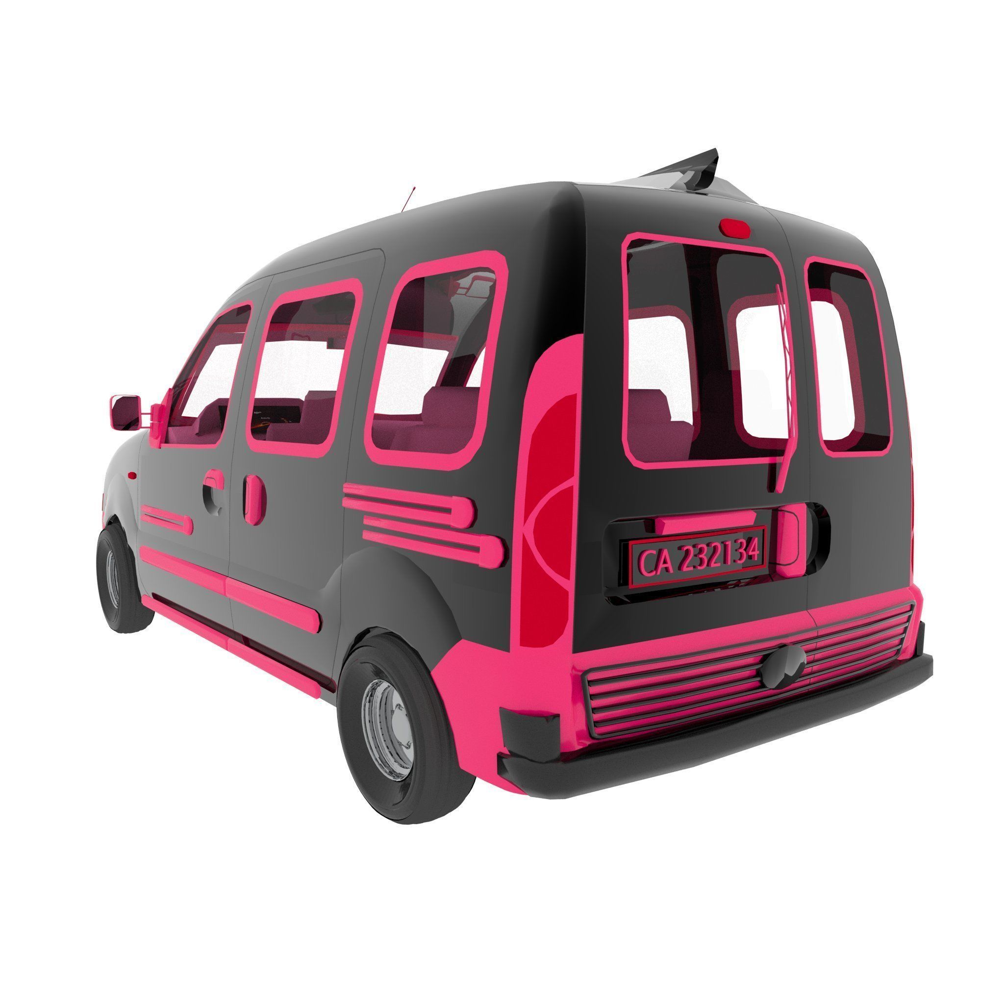 Fantasy Van 3D model_3