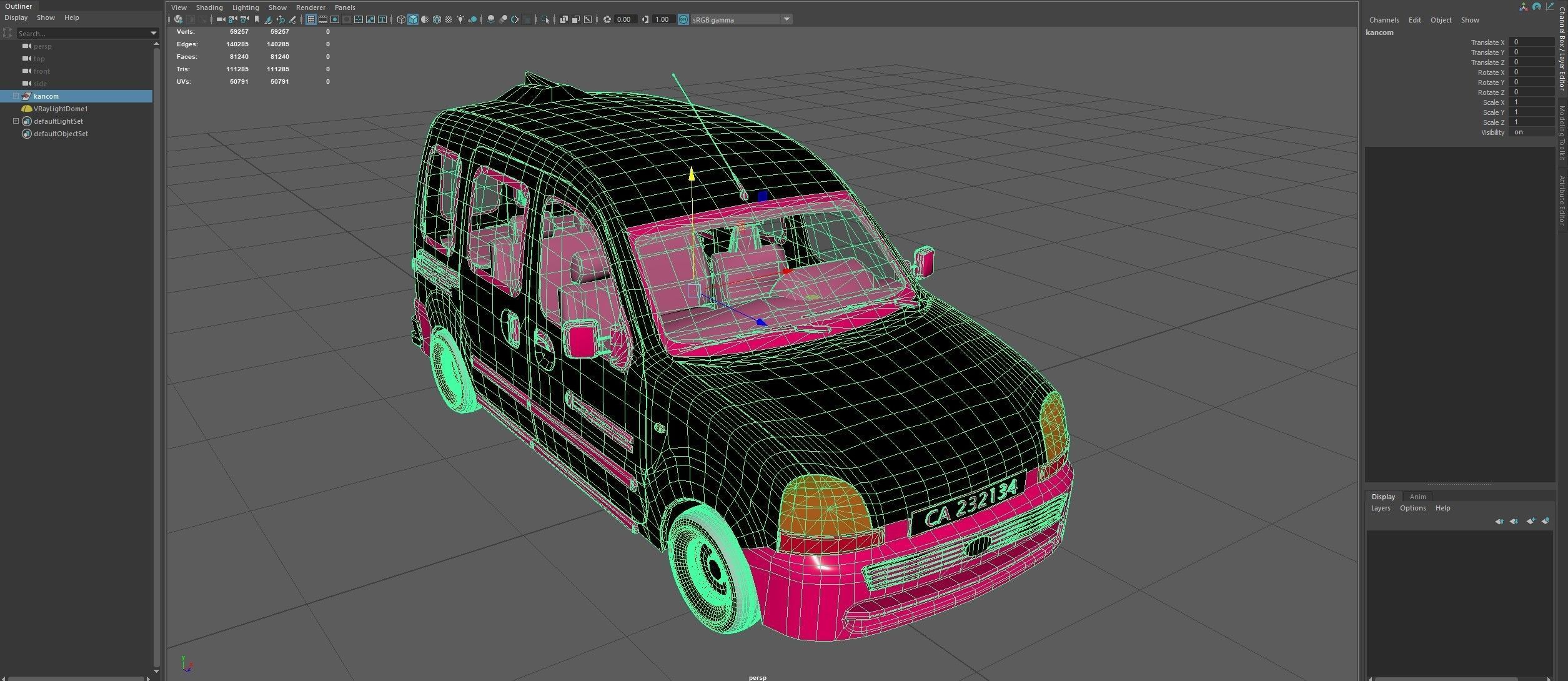Fantasy Van 3D model_13