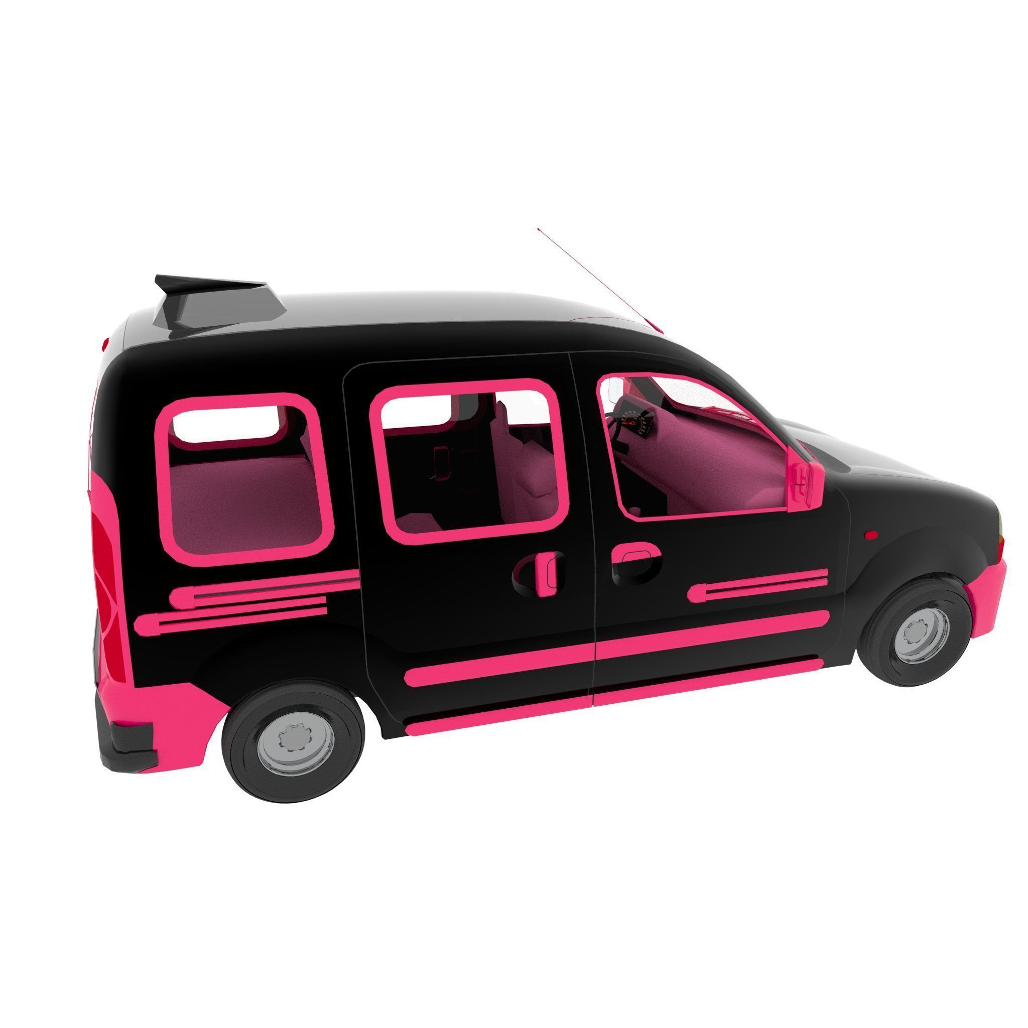 Fantasy Van 3D model_4