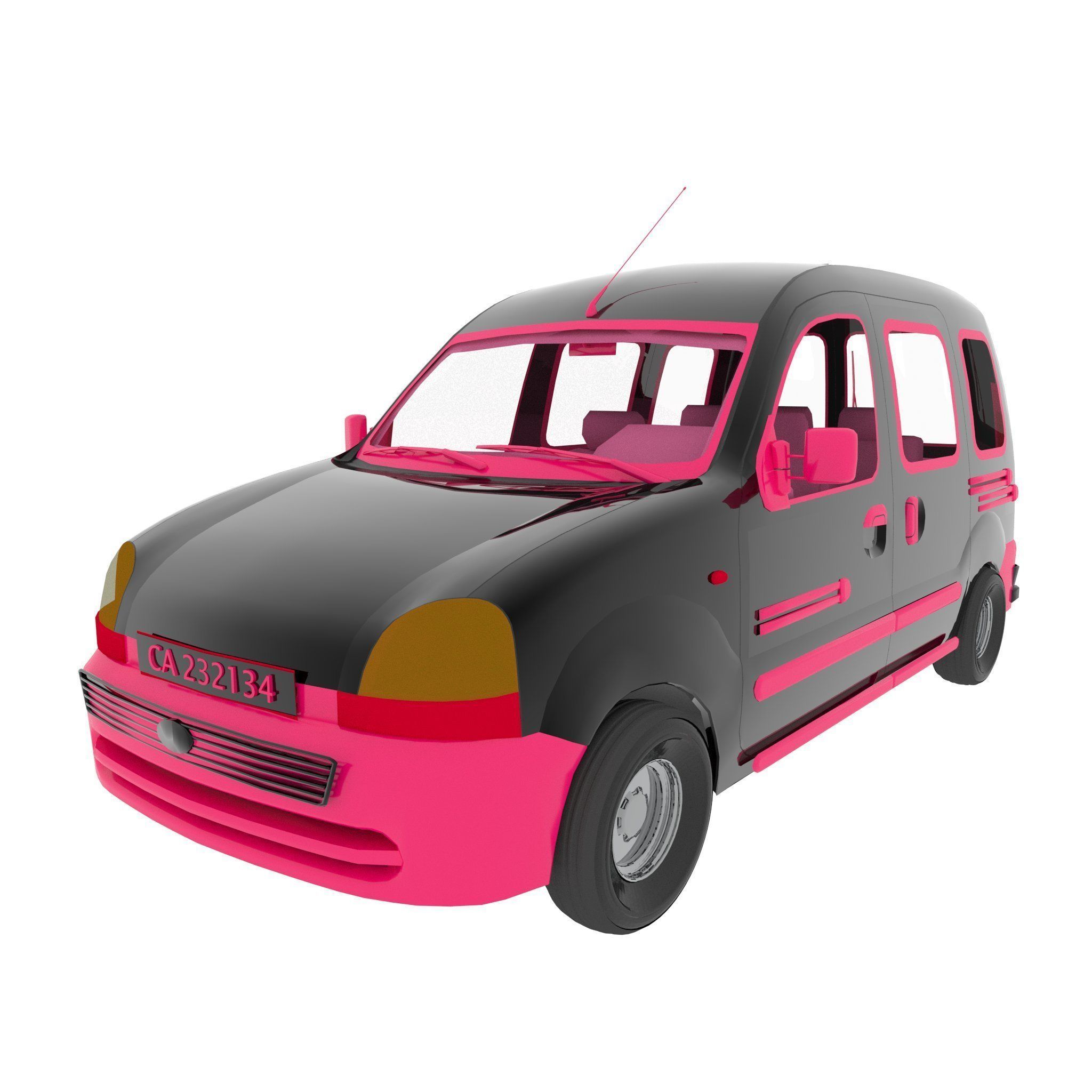 Fantasy Van 3D model_2