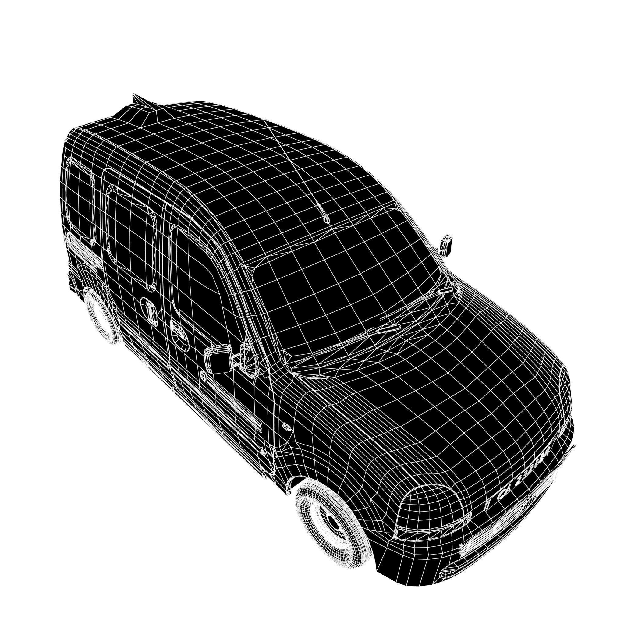 Fantasy Van 3D model_10