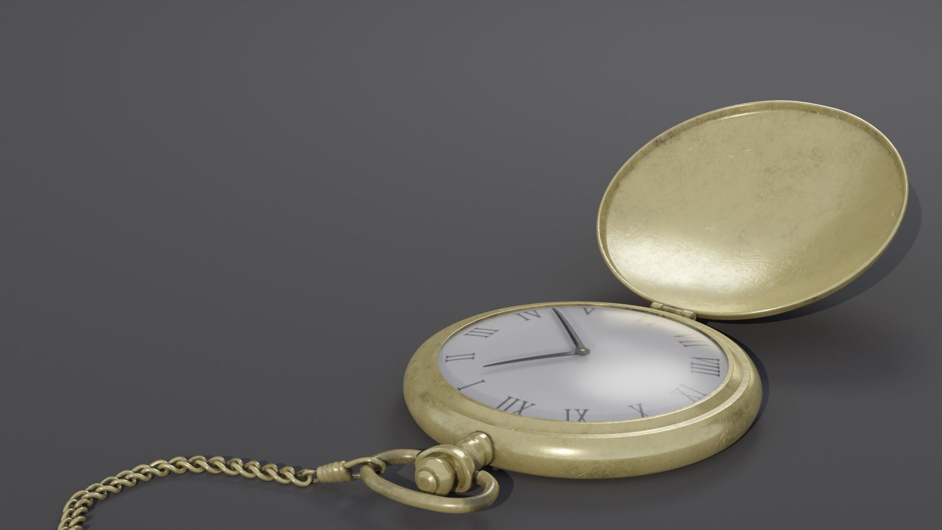 Pocket Watch 3D model_1
