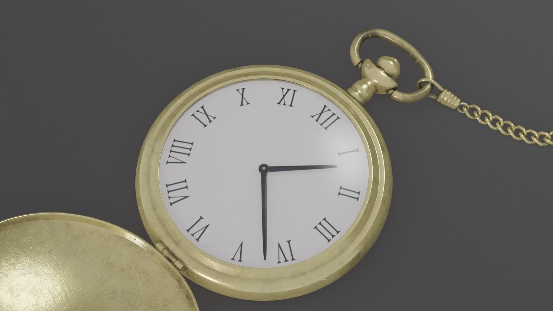 Pocket Watch 3D model_4