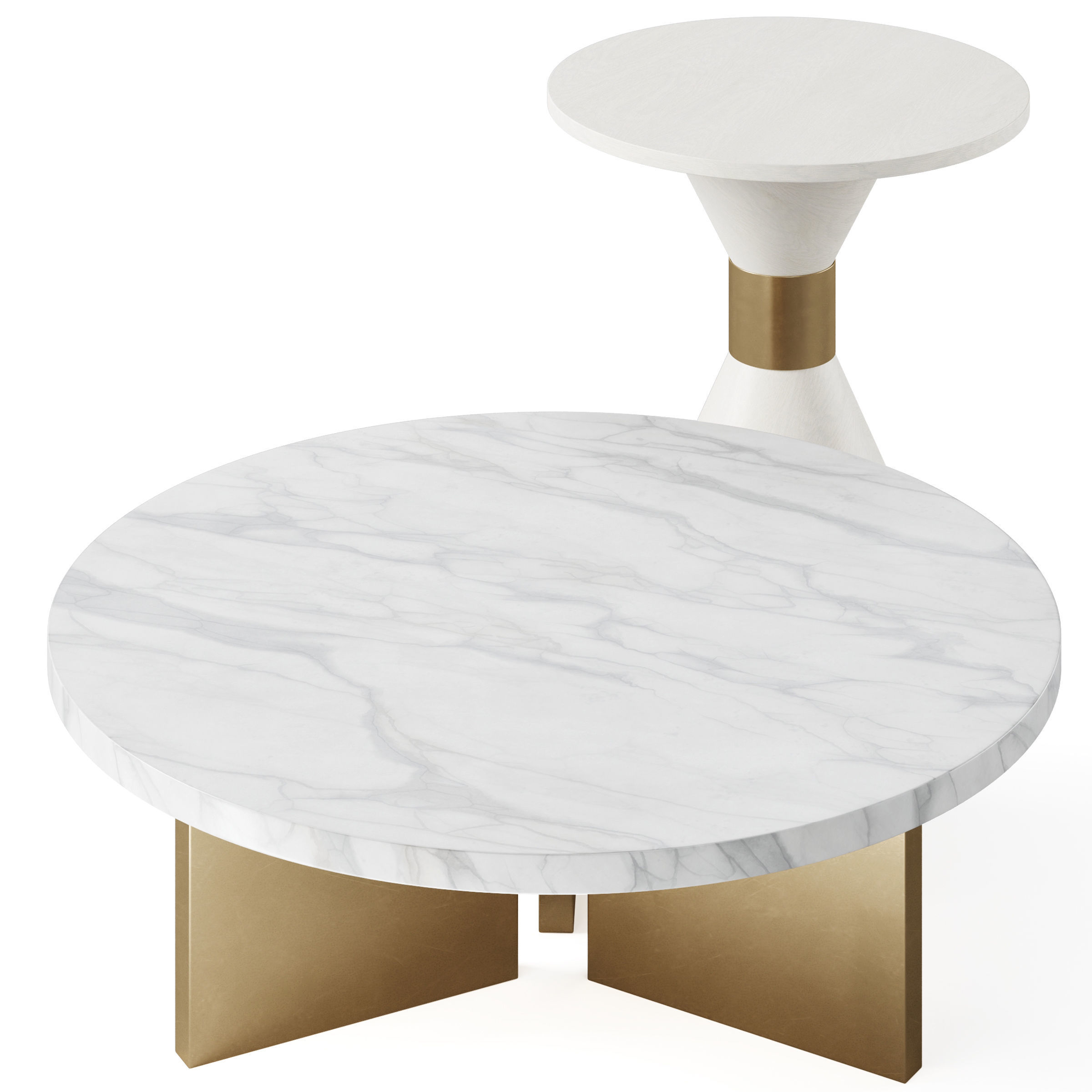 Coffee Table DEL MAR and HOLBROOK by Cazarina 3D model_2