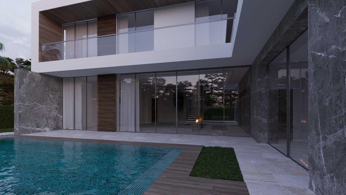 modern-villa-d 3D model_2
