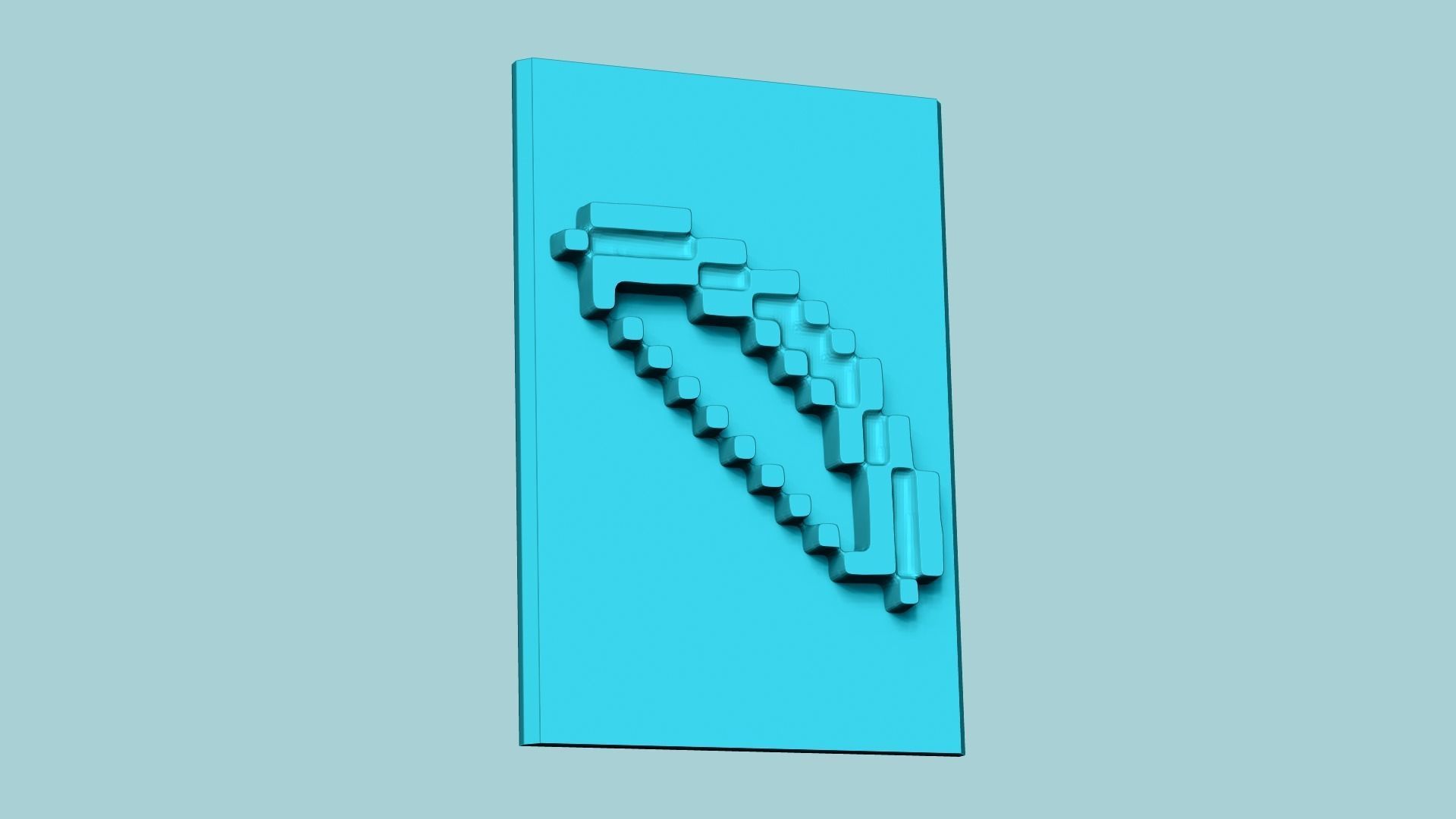 Stamp 88 Minecraft Bow - Fondant Decoration Maker Toy 3D print model_1