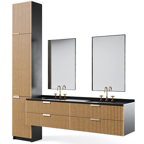 Vanity unit KASABLANCA by Cazarina 3D model