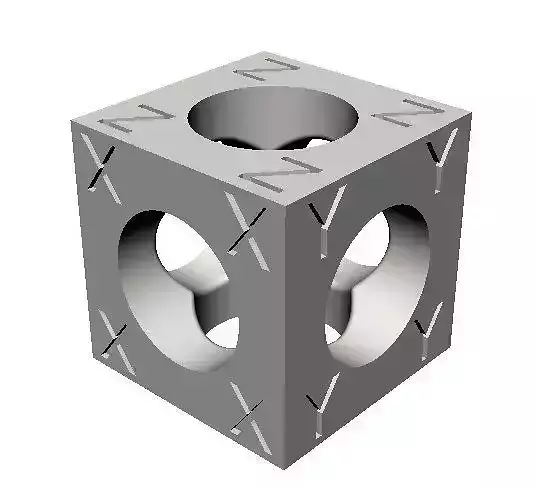 Calibration cube model 3 