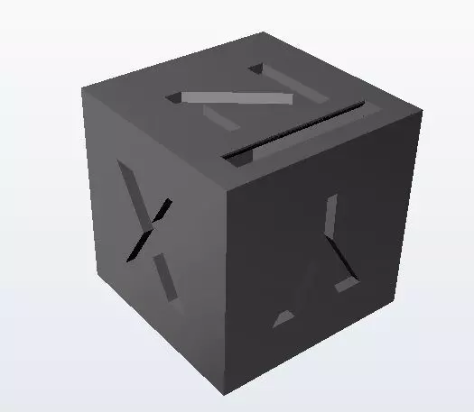 Calibration cube model 6 Free 3D print model