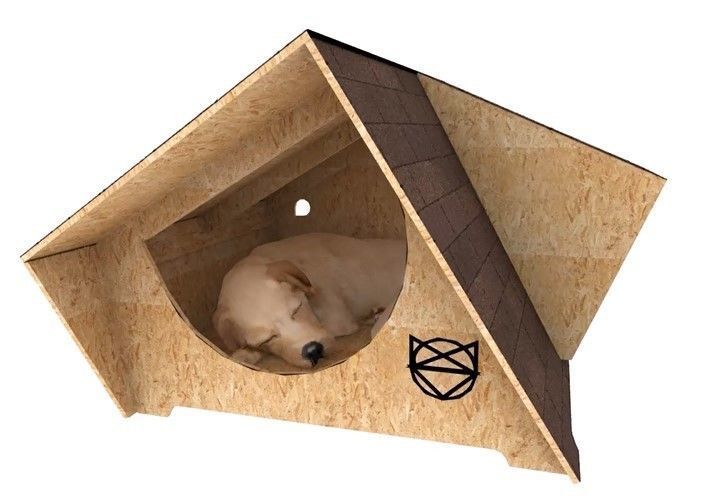 CNC and 3D File Dog House 3D print model_2