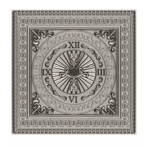 Classic Wall Clock 05 Chrome