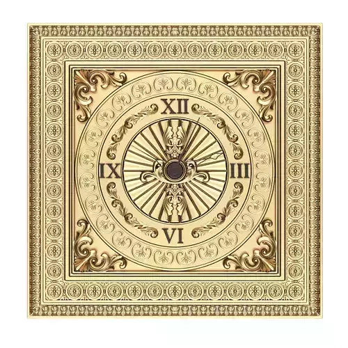 Classic Wall Clock 05 Gold