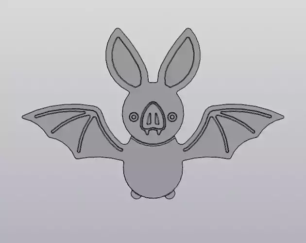 Bat Cup coaster 3D print model