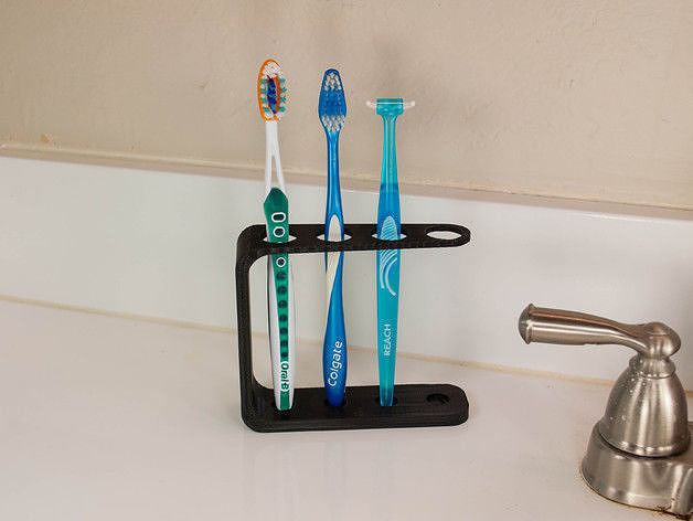 Quad Toothbrush Holder 3D print model