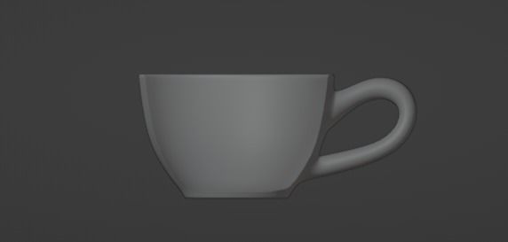 Heart Cup Low-poly 3D model_2