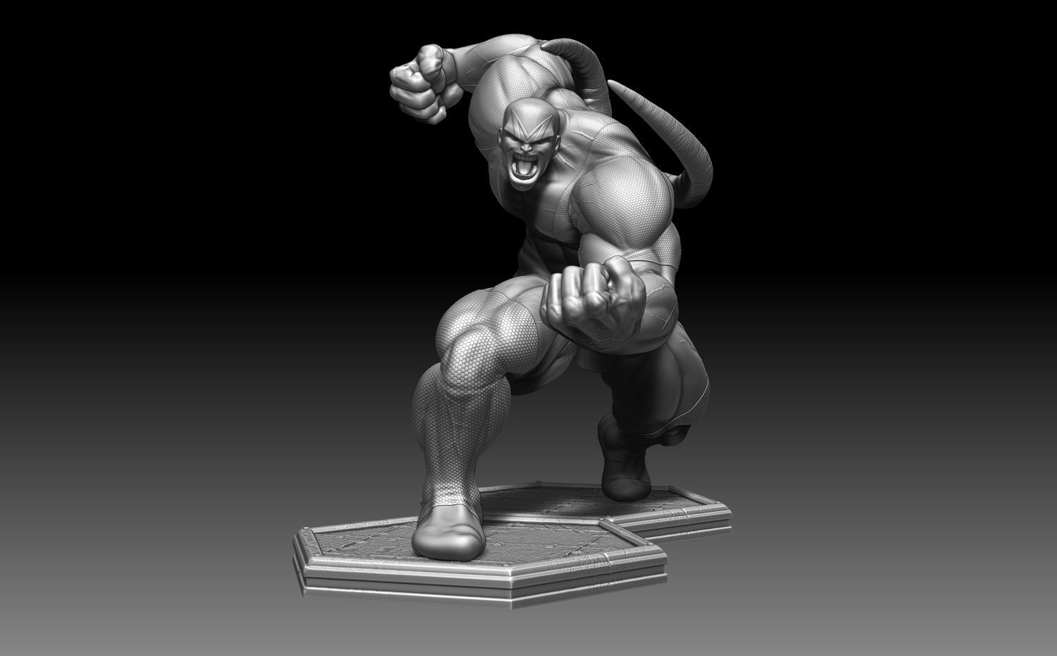 Wild CATs All 6 figurines 3D print model_7