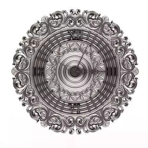 Classic Wall Clock 018 Chrome