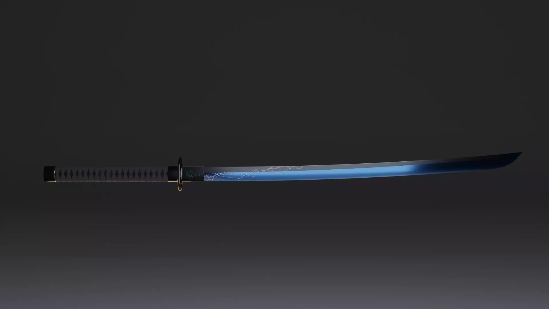 Game-ready Katana high quality Low-poly 3D model_0