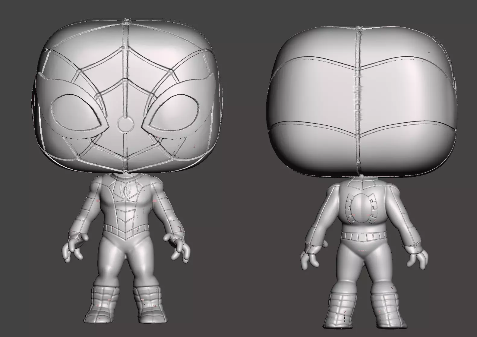 the spectacular spider man funko pop custom 3D print model