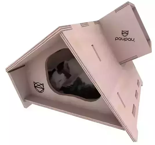 CNC and 3D File Cat House