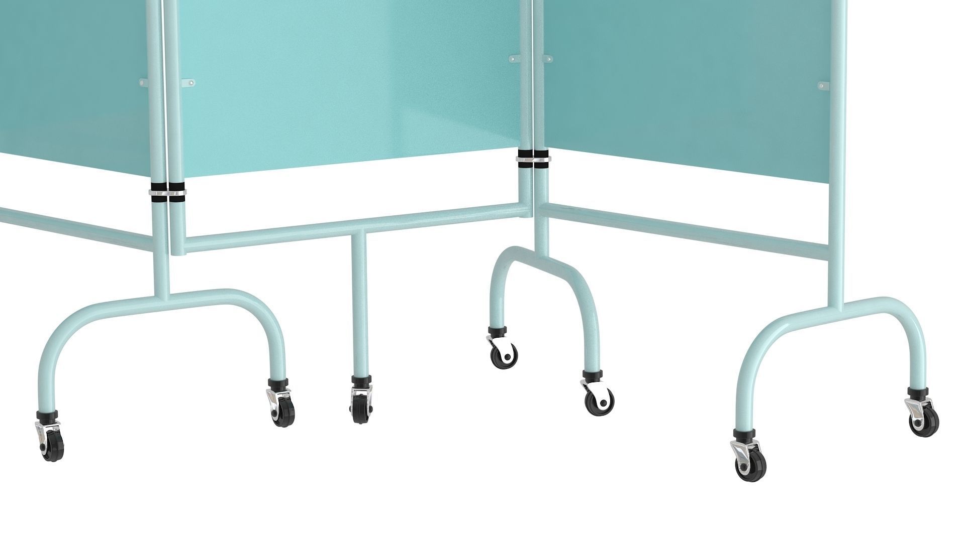 Mobile Folding Hospital Privacy Screen Collection 3D model_27
