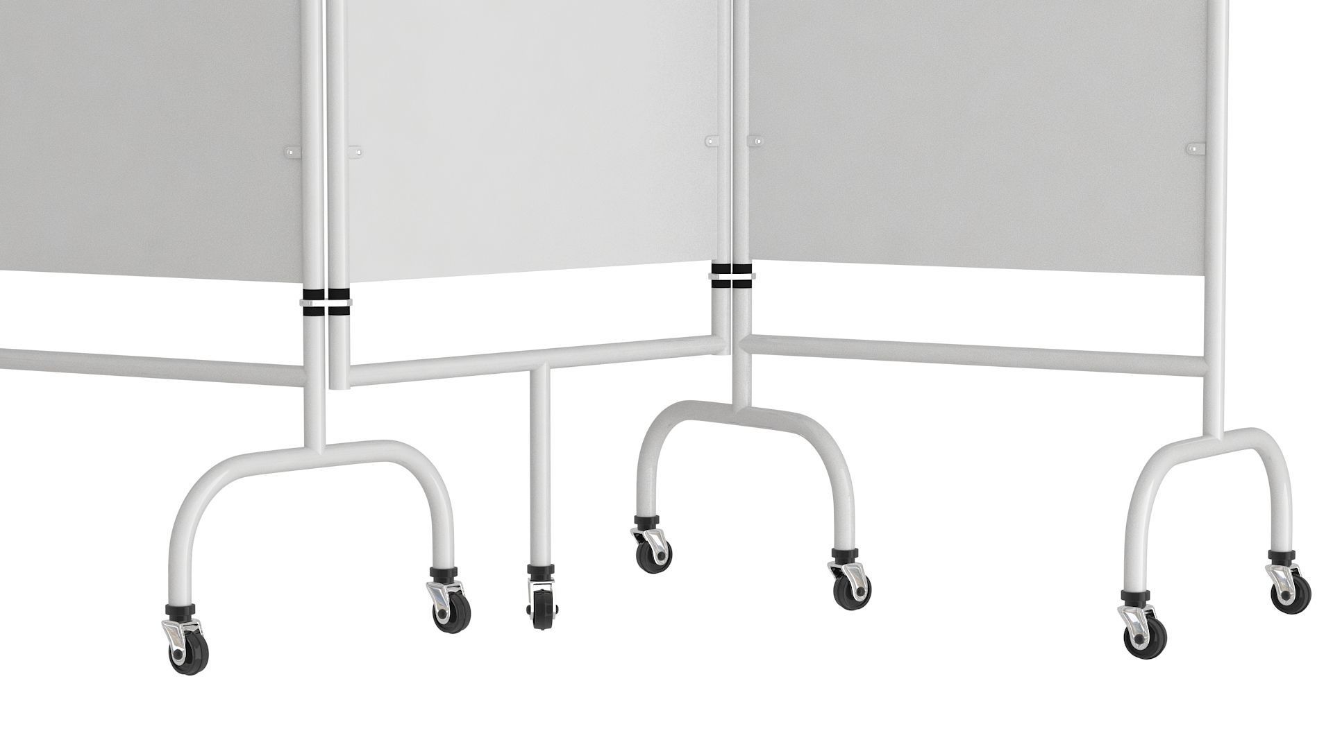 Mobile Folding Hospital Privacy Screen Collection 3D model_19