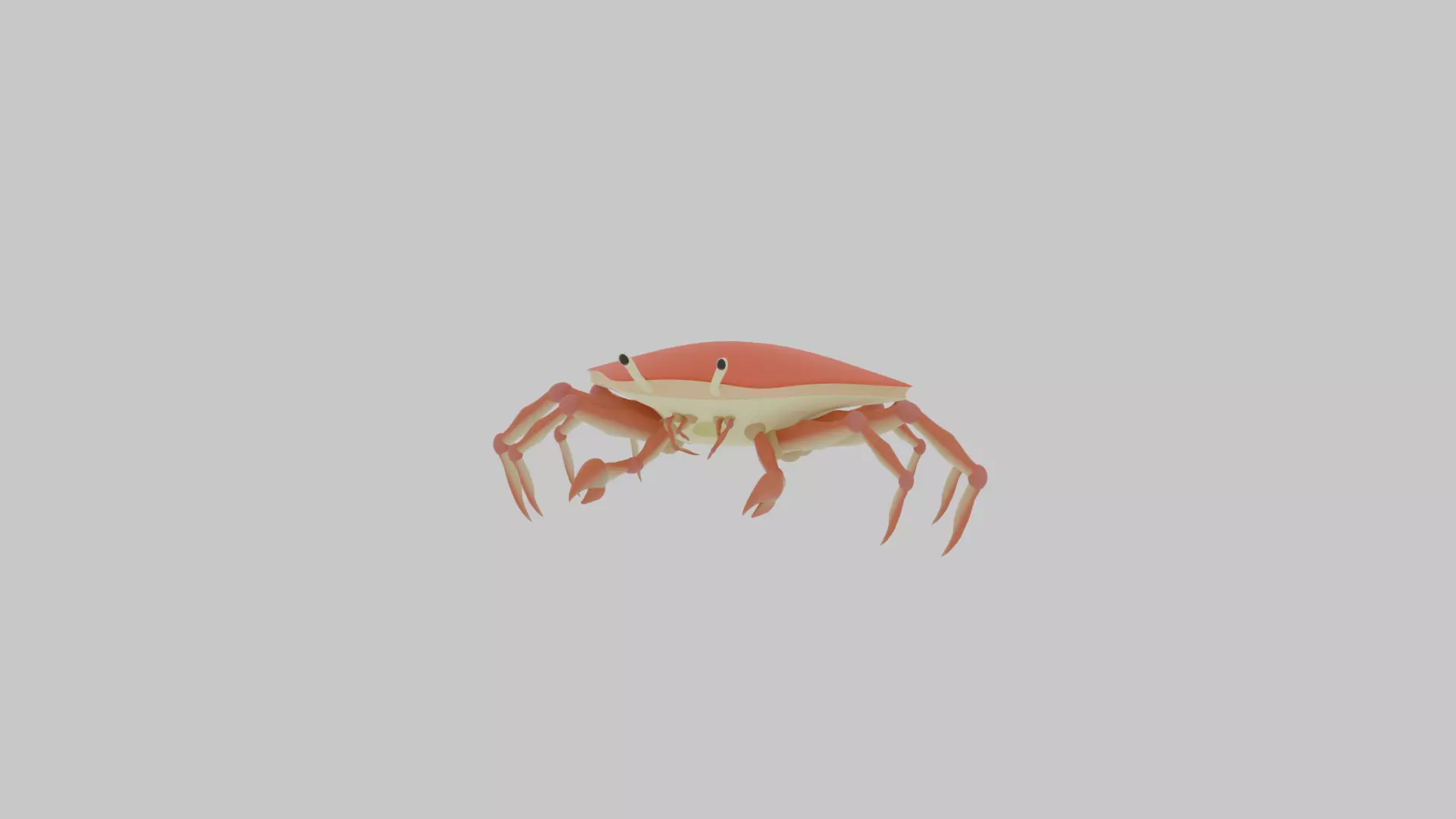 Basic Crab Free Textured Free 3D model