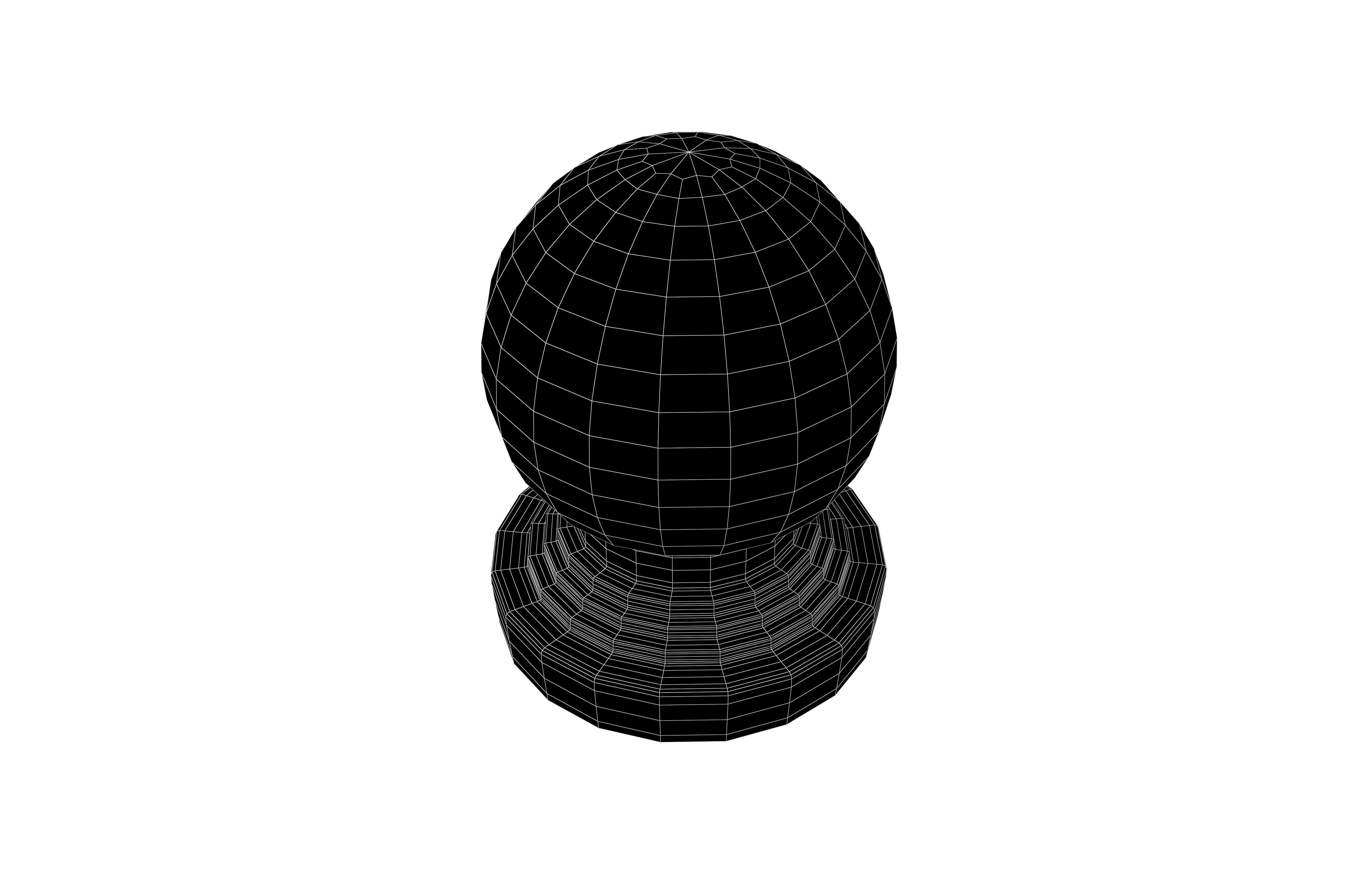 Round Rock Road Blocks Stone v1 002 Low-poly 3D model_5