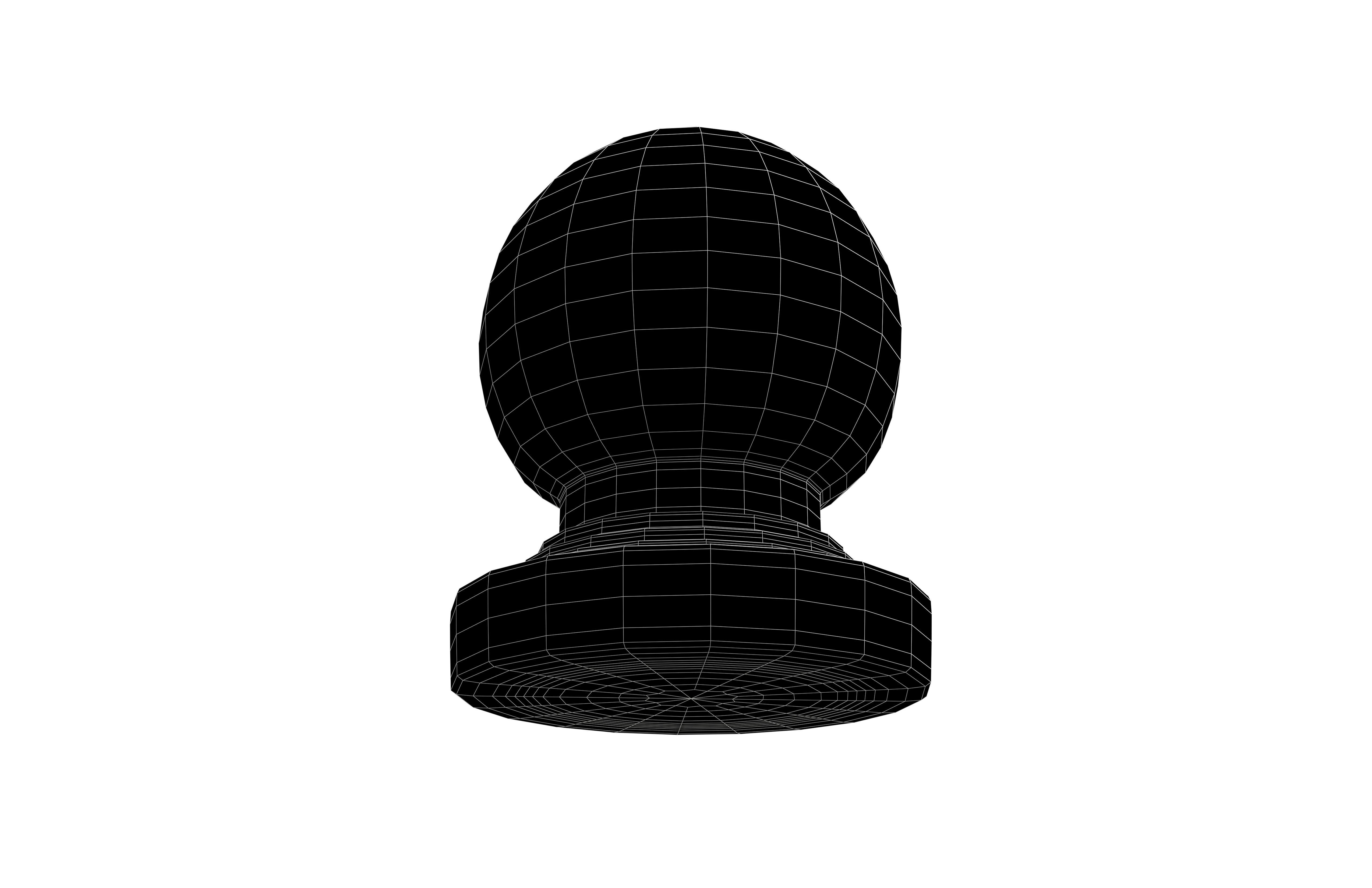 Round Rock Road Blocks Stone v1 002 Low-poly 3D model_7