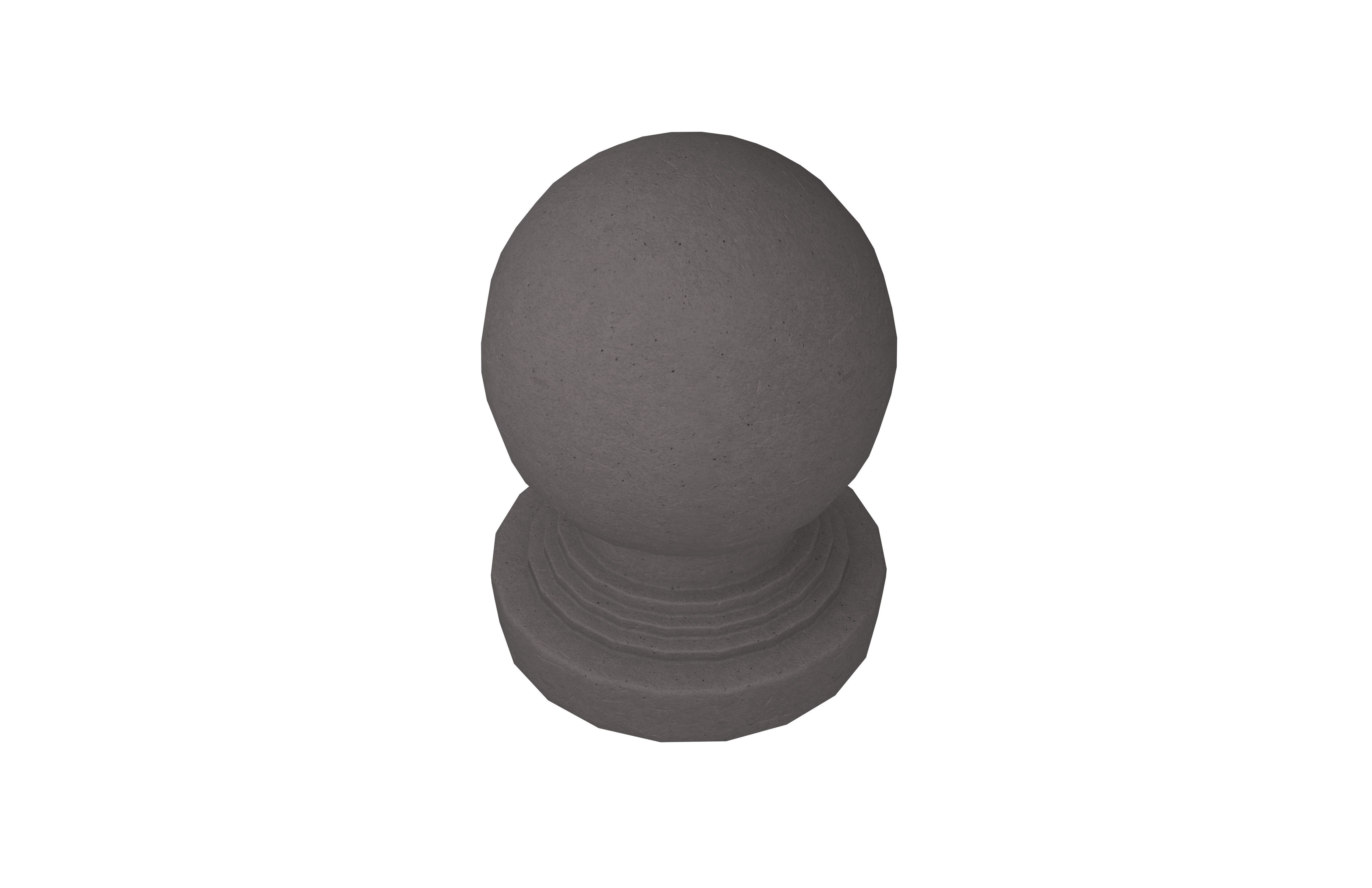 Round Rock Road Blocks Stone v1 002 Low-poly 3D model_2